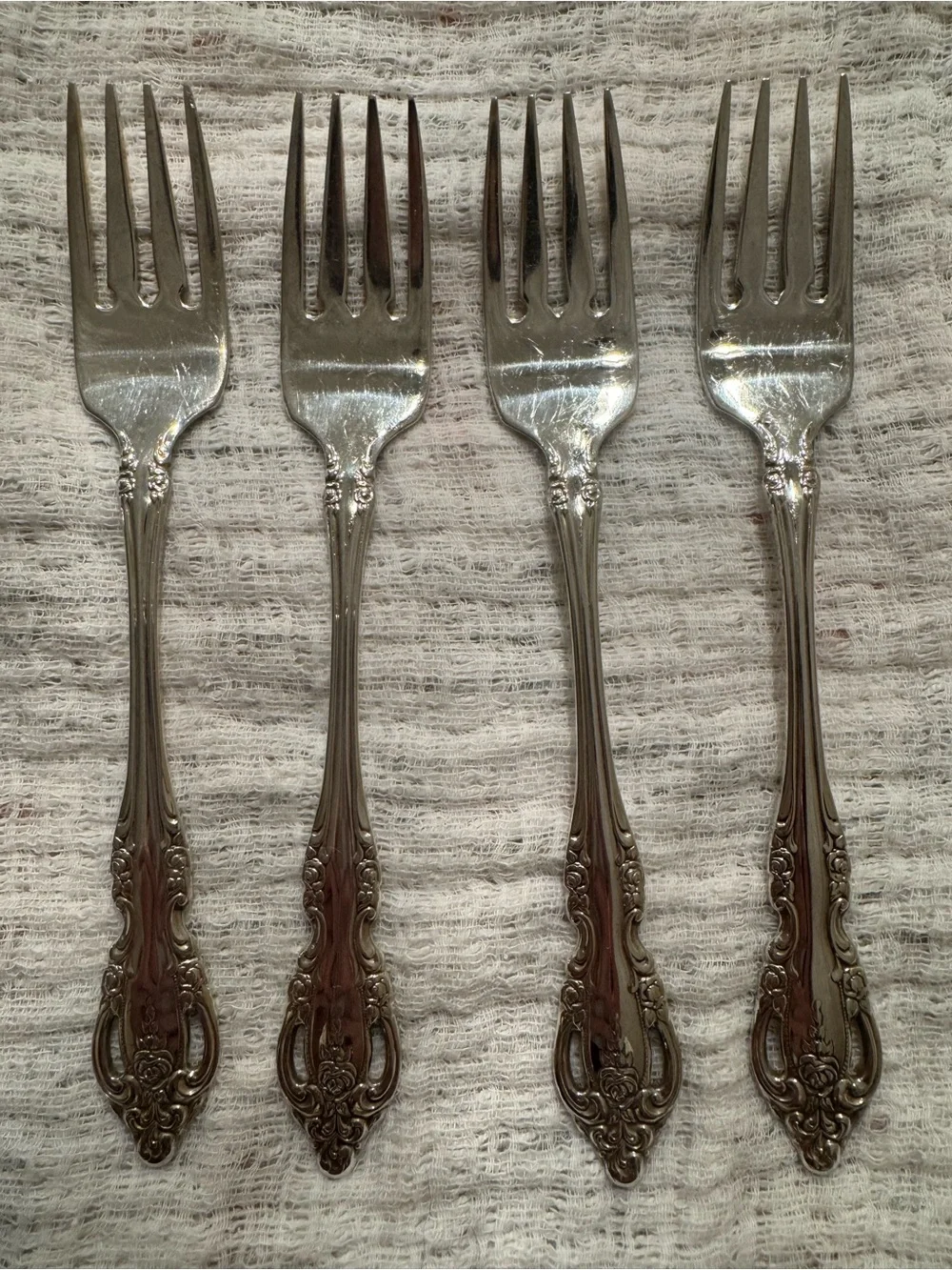 Oneida Community Silver “Artistry” salad forks